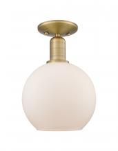 Innovations Lighting 716-1C-BB-G121-8 - Athens - 1 Light - 8 inch - Brushed Brass - Semi-Flush Mount