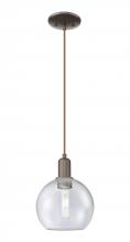 Innovations Lighting 716-1P-OB-G124-8 - Athens - 1 Light - 8 inch - Oil Rubbed Bronze - Cord hung - Mini Pendant