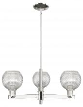 Innovations Lighting 716-3CR-PN-G122C-6CL - Athens - 3 Light - 28 inch - Polished Nickel - Stem hung - Flush Mount