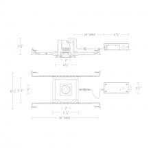 WAC Canada R3BSA-SCS-WT - Ocular 3.0 5CCT Square Adjustable Trim and Remodel Housing with New Construction Frame-In Kit and