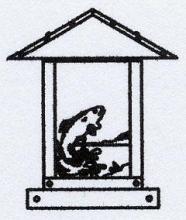 Arroyo Craftsman TRC-9TRWO-RB - 9" timber ridge column mount with trout filigree