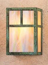 Arroyo Craftsman MS-10AWO-BK - 10" mission sconce with classic arch overlay