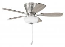 Craftmade WHL42BNK5C1 - 42" Hugger Ceiling Fan w/ 5 Blades, Light Kit