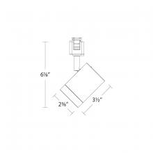 WAC Integrator Tier 1 J-7012-CS-BK - Ocularc 7012 - 5CCT Track Luminaire