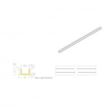 WAC Integrator Tier 1 LED-T-RCH5-WT - InvisiLED® 8ft Recessed Mounted Trim Channel