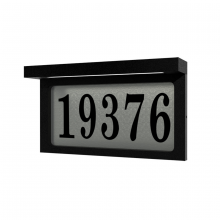 SNOC 1718-LV03-LD8C - Tampa - Illuminated horizontal stainless steel address plaque - 1718
